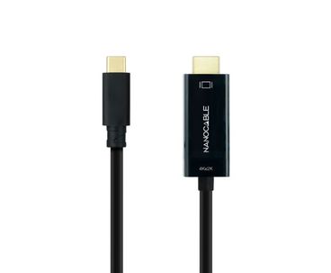 CONVERSOR USB-C A HDMI 1.4 4K 1.8M NEGRO NANOCABLE
