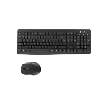 TECLADO + RATON WIRELESS NEGRO COO-KTR-02W COOLBOX