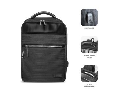 MOCHILA BUSINESS V2 AP 16" NEGRO SUBBLIM