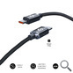 CABLE OPTIMUS 60W USB-C/USB-C 1 M NEGRO SUBBLIM
