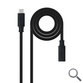 CABLE USB-C 3.2 Gen2x2 20Gbp 100W/5A, 4k/60Hz, USB-C/M-H 2 M NEGRO NANOCABLE