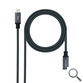 CABLE USB-C 3.2 Gen2x2 20Gbp 100W/5A MALLADO USB-C/M-H 2 M NEGRO NANOCABLE