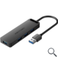 HUB 4 PUERTOS USB 3.0 4xUSB 1xUSB-C PD NEGRO VENTION